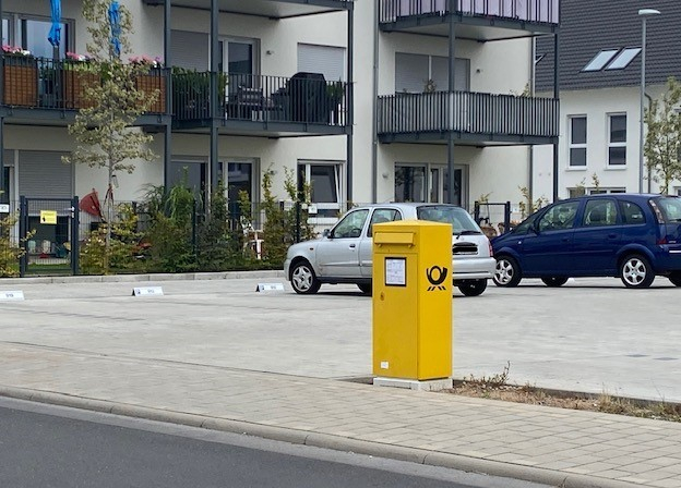 Neuer Standort Briefkasten