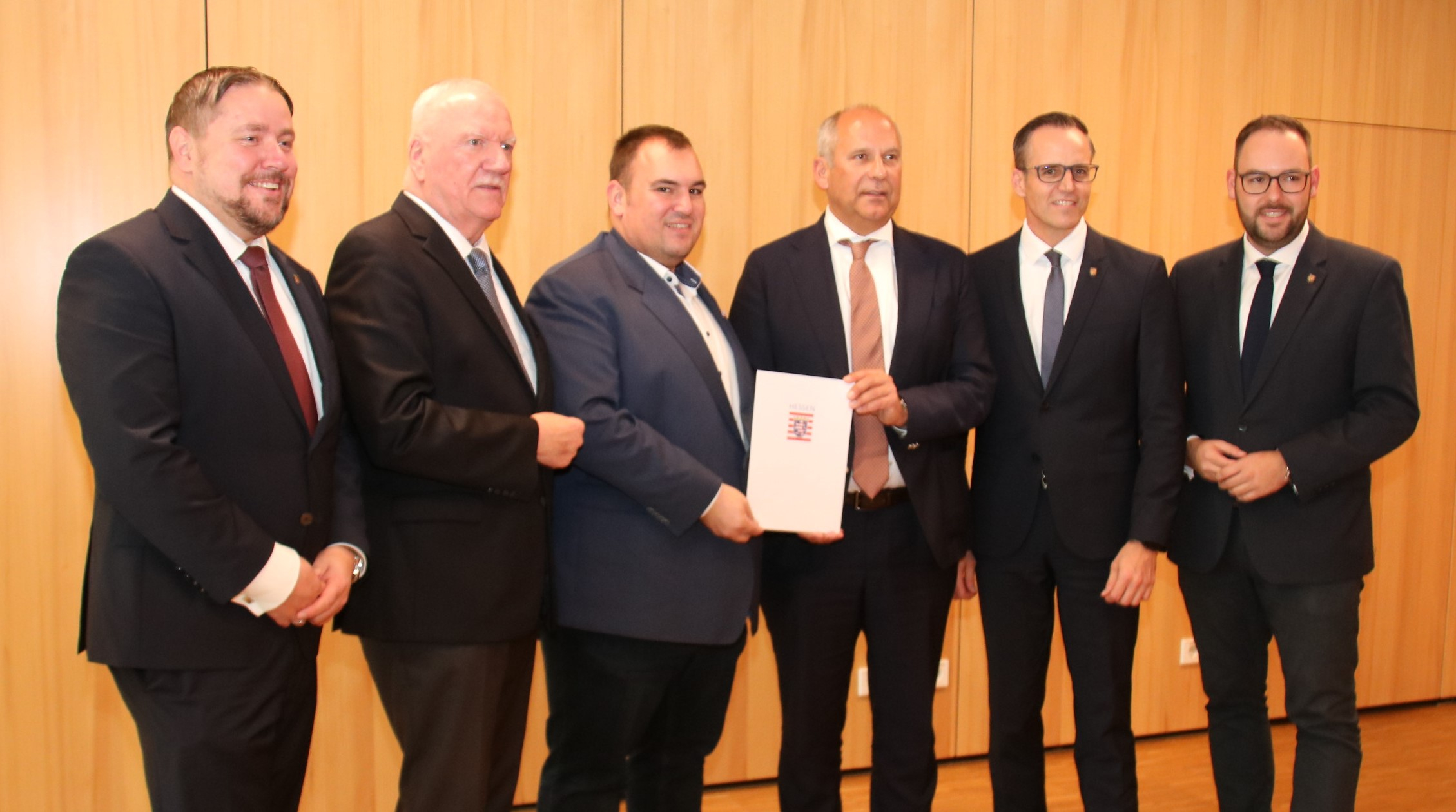 Übergabe Förderbescheid Sicherheit